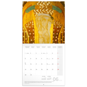 Fotografie k reklamnímu předmětu „NOTIQUE Poznámkový kalendář Gustav Klimt 2026, 30 x 30 cm“