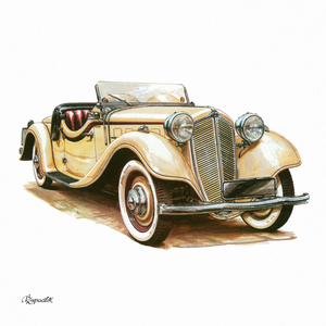 Fotografie k reklamnímu předmětu „NOTIQUE Poznámkový kalendář Classic Cars – Václav Zapadlík, 2026, 30 x 30 cm“