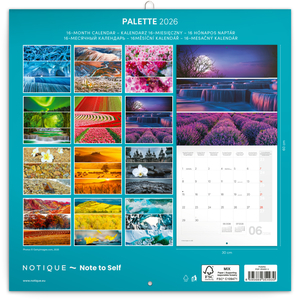 Fotografie k reklamnímu předmětu „NOTIQUE Poznámkový kalendář Paleta 2026, 30 x 30 cm“