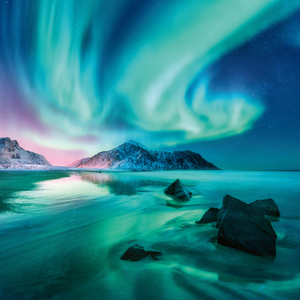 Fotografie k reklamnímu předmětu „NOTIQUE Poznámkový kalendář Polární záře 2026, 30 x 30 cm“