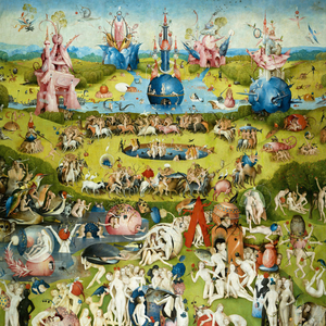 Fotografie k reklamnímu předmětu „NOTIQUE Poznámkový kalendář Hieronymus Bosch 2026, 30 x 30 cm“