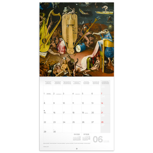 Fotografie k reklamnímu předmětu „NOTIQUE Poznámkový kalendář Hieronymus Bosch 2026, 30 x 30 cm“