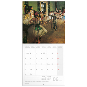 Fotografie k reklamnímu předmětu „NOTIQUE Poznámkový kalendář Edgar Degas 2026, 30 x 30 cm“