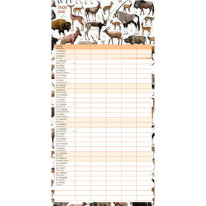 Fotografie k reklamnímu předmětu „NOTIQUE Rodinný plánovací kalendář Animalium 2026, 30 x 30 cm“