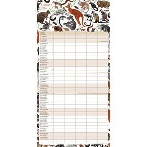 Fotografie k reklamnímu předmětu „NOTIQUE Rodinný plánovací kalendář Animalium 2026, 30 x 30 cm“