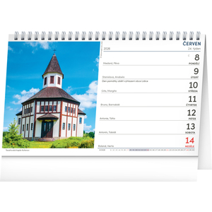 Fotografie k reklamnímu předmětu „NOTIQUE Stolní kalendář Krásy Čech a Moravy 2026, 23,1 x 14,5 cm“