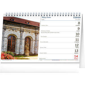 Fotografie k reklamnímu předmětu „NOTIQUE Stolní kalendář Praha – Miluju Prahu 2026, 23,1 x 14,5 cm“