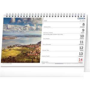 Fotografie k reklamnímu předmětu „NOTIQUE Stolní kalendář Česká krajina 2026, 23,1 x 14,5 cm“