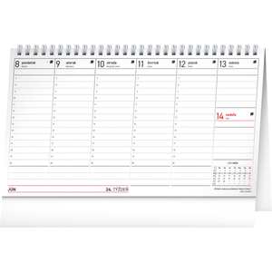 Fotografie k reklamnímu předmětu „NOTIQUE Stolový kalendár Poznámkový daňový s citátmi 2026, 25 x 14,5 cm“