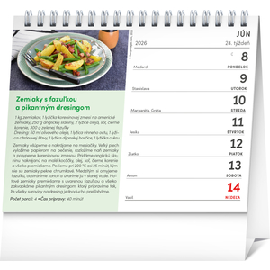 Fotografie k reklamnímu předmětu „NOTIQUE Stolový kalendár Slovenská kuchyňa 2026, 16,5 x 13 cm“