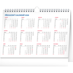 Fotografie k reklamnímu předmětu „NOTIQUE Stolní kalendář s křížovkami s háčkem 2026, 30 x 21 cm“