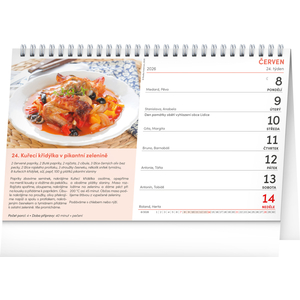 Fotografie k reklamnímu předmětu „NOTIQUE Stolní kalendář Středomořská kuchyně 2026, 23,1 x 14,5 cm“