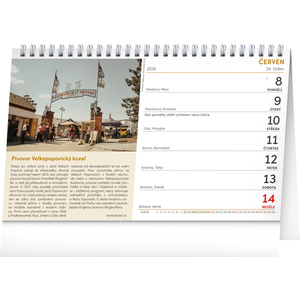 Fotografie k reklamnímu předmětu „NOTIQUE Stolní kalendář Putování za pivem 2026, 23,1 x 14,5 cm“