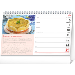 Fotografie k reklamnímu předmětu „NOTIQUE Stolový kalendár Múčniky a sladkosti 2026, 23,1 x 14,5 cm“