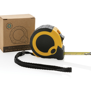 Fotografie k reklamnímu předmětu „Svinovací metr 3m/16mm se stop funkcí z RCS recykl. plastu“