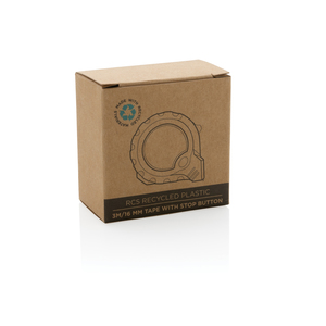 Fotografie k reklamnímu předmětu „Svinovací metr 3m/16mm se stop funkcí z RCS recykl. plastu“