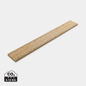 Fotografie reklamního předmětu „Oboustranné bambusové pravítko Timberson 30cm“