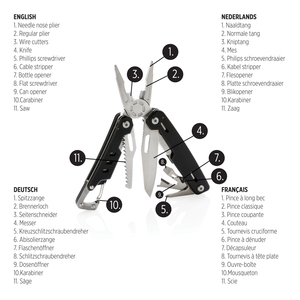 Fotografie k reklamnímu předmětu „Multifunkční nůž s karabinou Solid“