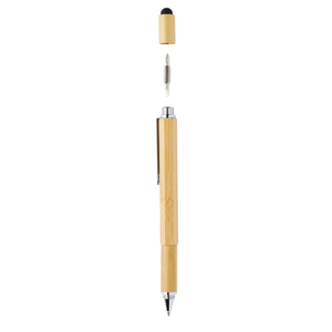 Fotografie k reklamnímu předmětu „Multifunkční pero 5 v 1 z bambusu“