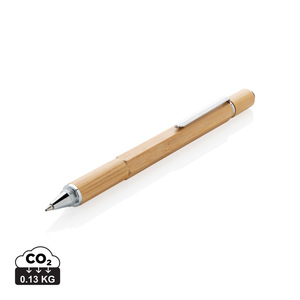 Fotografie reklamního předmětu „Multifunkční pero 5 v 1 z bambusu“