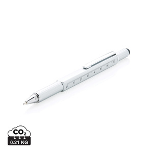 Fotografie reklamního předmětu „Multifunkční pero 5 v 1 z hliníku“