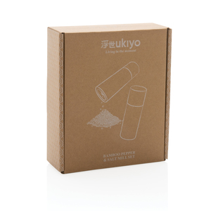 Fotografie k reklamnímu předmětu „Sada bambusových mlýnků na sůl a pepř Ukiyo“