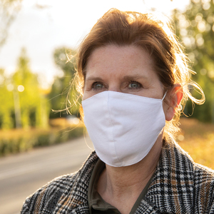 Fotografie k reklamnímu předmětu „Opakovaně použitelná 2vrstvá bavlněná rouška“