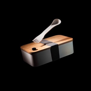 Fotografie k reklamnímu předmětu „Krabička na jídlo z RCS recykl. plastu s bambusovým víkem“