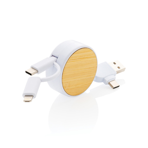 Fotografie k reklamnímu předmětu „Svinovací kabel 6 v 1 Ontario z RCS recyklovaného plastu“