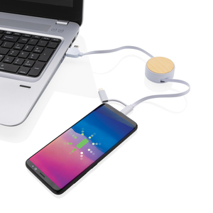 Fotografie k reklamnímu předmětu „Svinovací kabel 6 v 1 Ontario z RCS recyklovaného plastu“