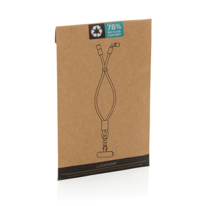 Fotografie k reklamnímu předmětu „Nastavitelný telef. popruh na zápěstí LoopAmp 60W z RCS RPET“