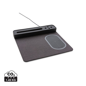 Fotografie reklamního předmětu „Air podložka pod myš s bezdrátovým nabíjením a USB“