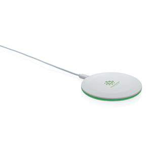 Fotografie k reklamnímu předmětu „Rychlá bezdrátová nabíječka 15W z RCS recykl. plastu“