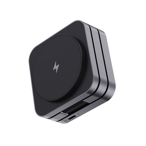 Fotografie k reklamnímu předmětu „Skládací nabíječka 3v1 15W Terra z RCS recykl. hliníku“