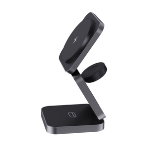 Fotografie k reklamnímu předmětu „Skládací nabíječka 3v1 15W Terra z RCS recykl. hliníku“