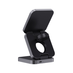 Fotografie k reklamnímu předmětu „Skládací nabíječka 3v1 15W Terra z RCS recykl. hliníku“