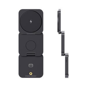 Fotografie k reklamnímu předmětu „Skládací nabíječka 3v1 15W Terra z RCS recykl. hliníku“