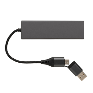 Fotografie k reklamnímu předmětu „USB rozbočovač Terra z RCS recykl. hliníku“