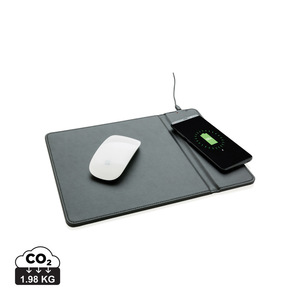 Fotografie reklamního předmětu „Podložka pod myš s bezdrátovým nabíjením 5W“