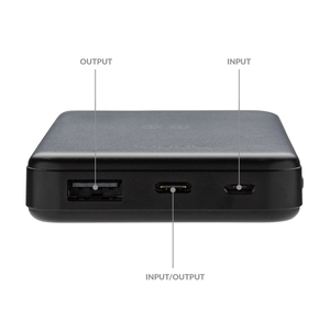 Fotografie k reklamnímu předmětu „Bezdrátová powerbanka 5000 mAh 5W z RCS recykl. plastu“