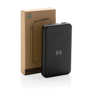 Fotografie k reklamnímu předmětu „Bezdrátová powerbanka 5000 mAh 5W z RCS recykl. plastu“