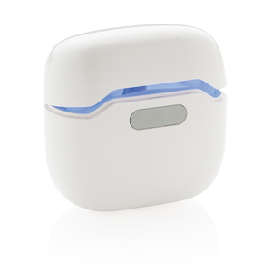 Fotografie k reklamnímu předmětu „TWS sluchátka v UV-C sterilizační nabíjecí krabičce“