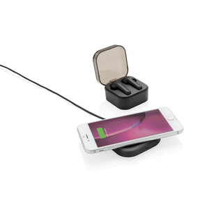 Fotografie k reklamnímu předmětu „TWS sluchátka do uší v bezdrátově nabíjecí krabičce“