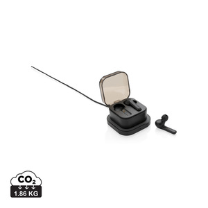 Fotografie reklamního předmětu „TWS sluchátka do uší v bezdrátově nabíjecí krabičce“