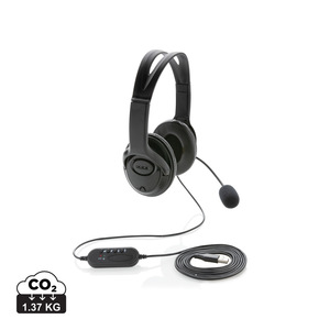 Fotografie reklamního předmětu „Kancelářský headset s mikrofonem“