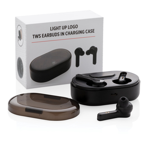 Fotografie k reklamnímu předmětu „Light up TWS sluchátka v nabíjecí krabičce“