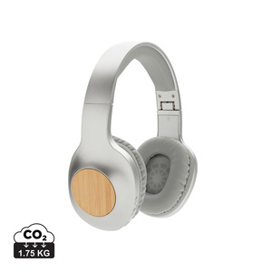 Fotografie reklamního předmětu „Bambusová bezdrátová sluchátka Dakota“