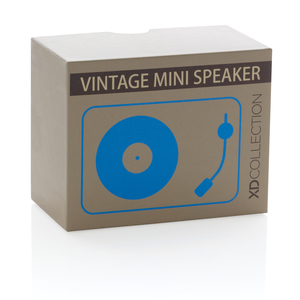 Fotografie k reklamnímu předmětu „Mini Vintage bezdrátový reproduktor 3W“