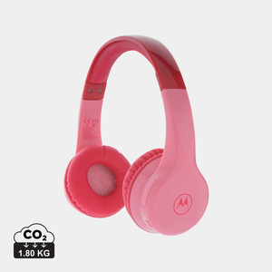 Fotografie reklamního předmětu „Dětská bezpečnostní bezdrátová sluchátka Motorola JR300“