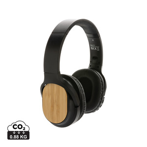 Fotografie reklamního předmětu „Bezdrátová sluchátka Elite z bambusu a RCS recykl. ABS“